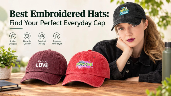  Best Embroidered Hats: Find Your Perfect Everyday Cap – Pass the Positive
