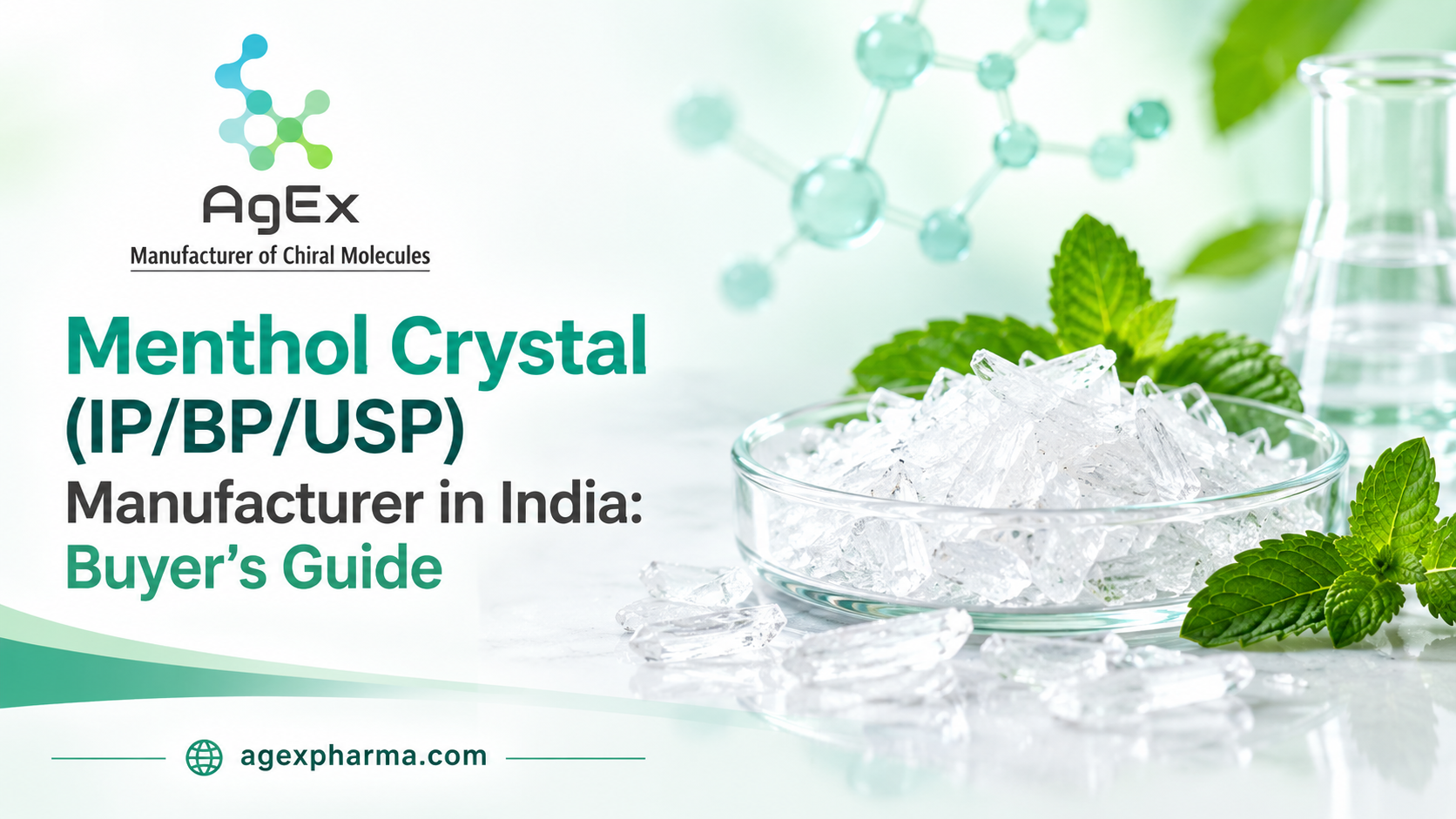  Menthol Crystal (IP/BP/USP) Manufacturer and Supplier in India