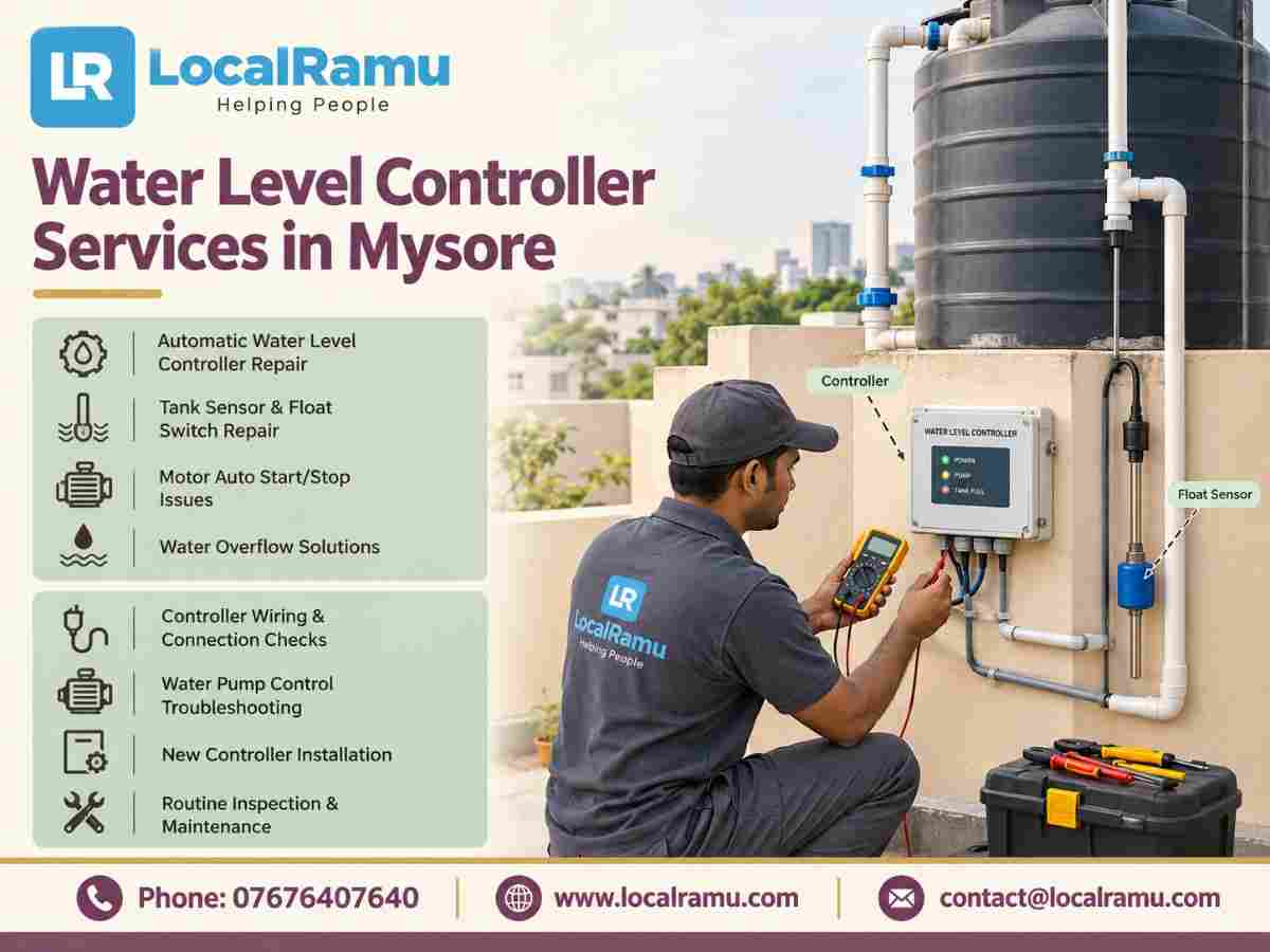  Expert Water Level Controller Repair Service in Mysore by LocalRamu