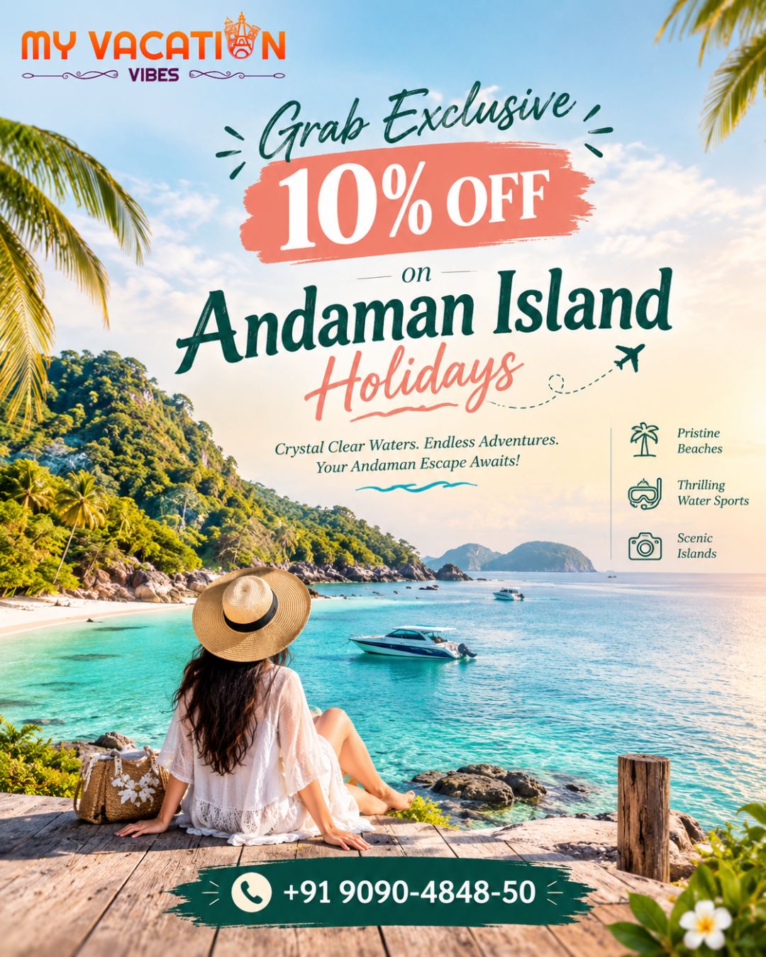  Grab Exclusive 10% OFF on Andaman Island Holidays – +91 9090-4848-50