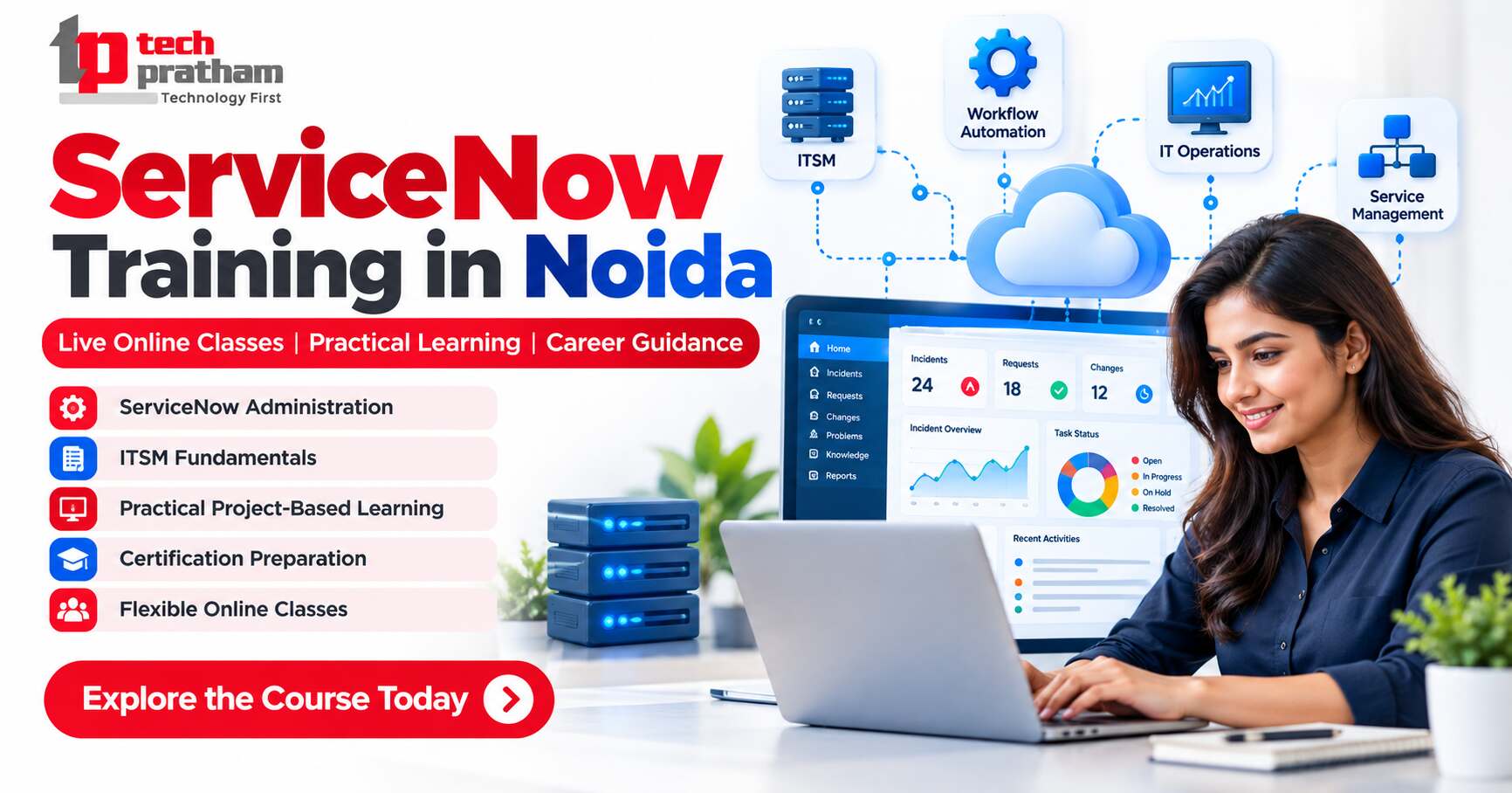  ServiceNow Training in Noida with Online Classes and Practical Learning