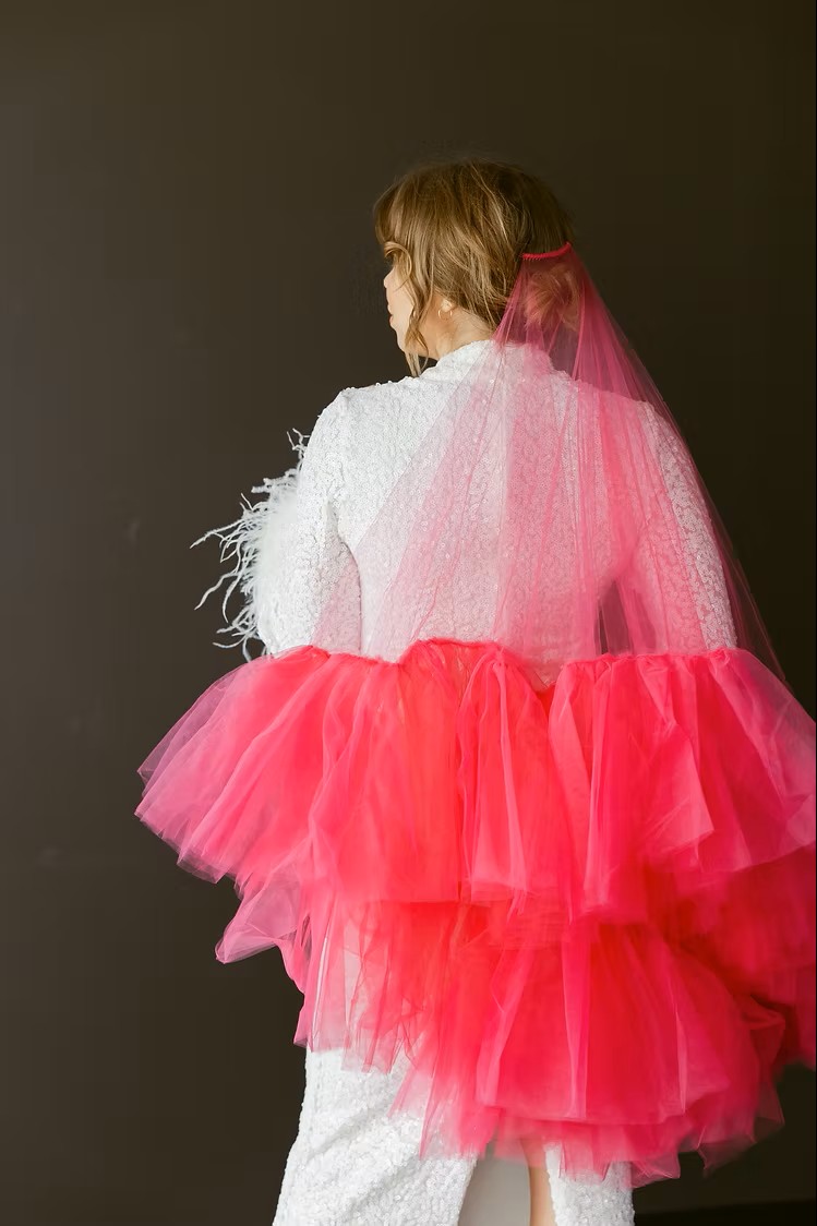  Colored Bridal Veils in Leesburg, VA | Frances Anne Veils