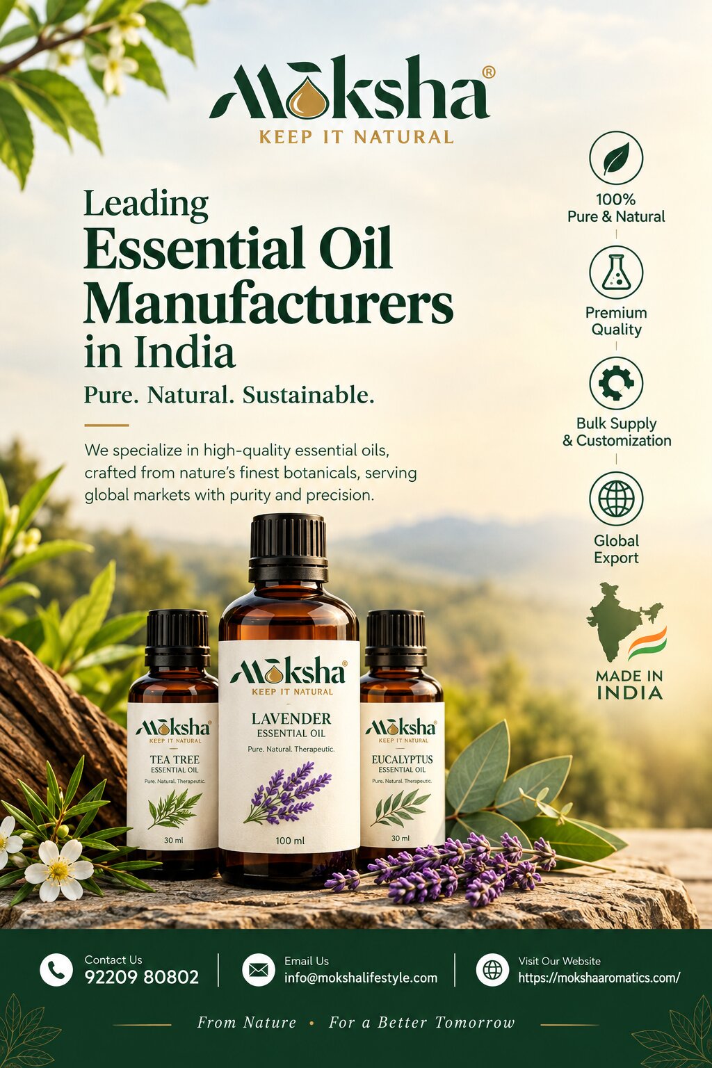  Global Supply Essential Oil Manufacturers in India