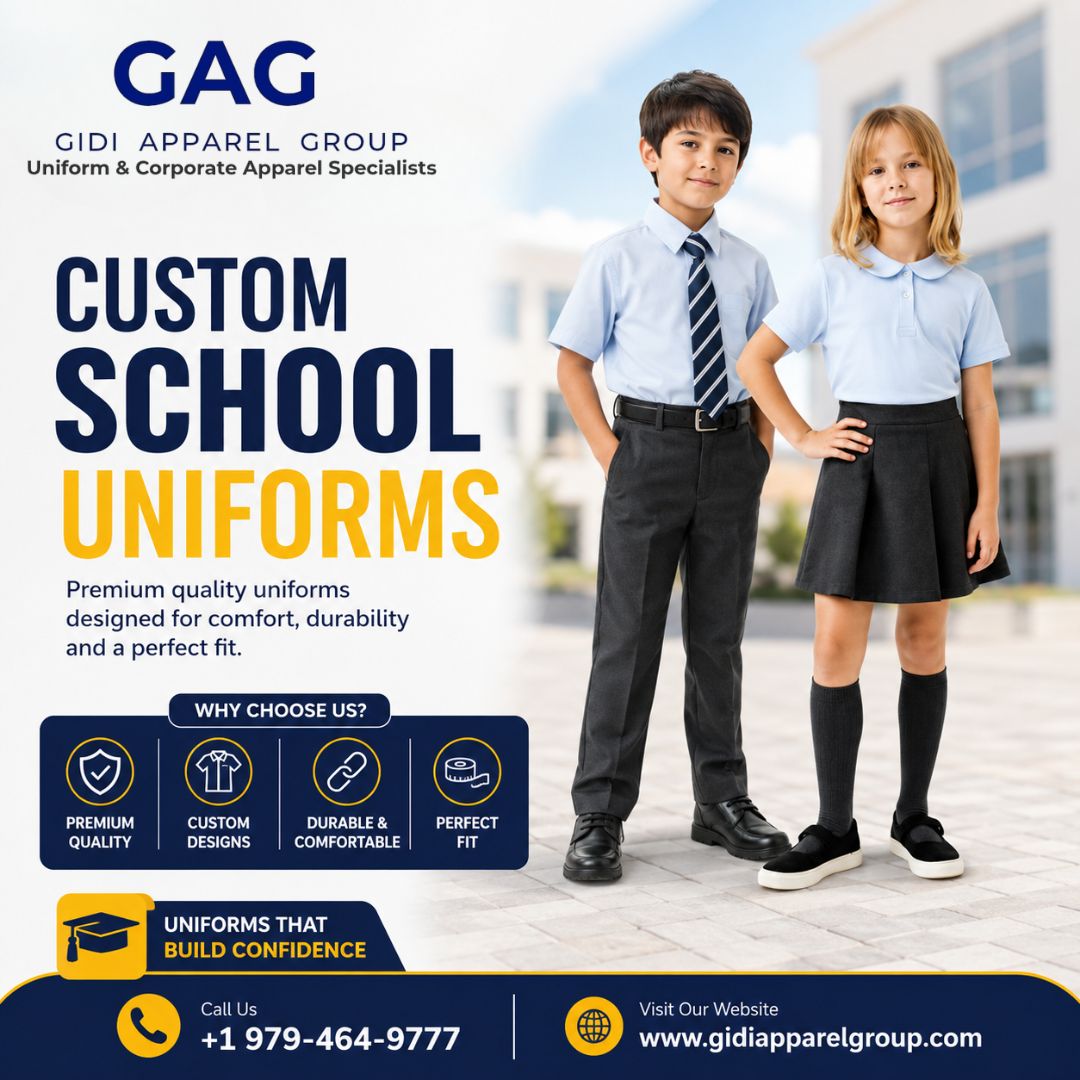  Custom Logo Uniforms for Schools and Staff Teams