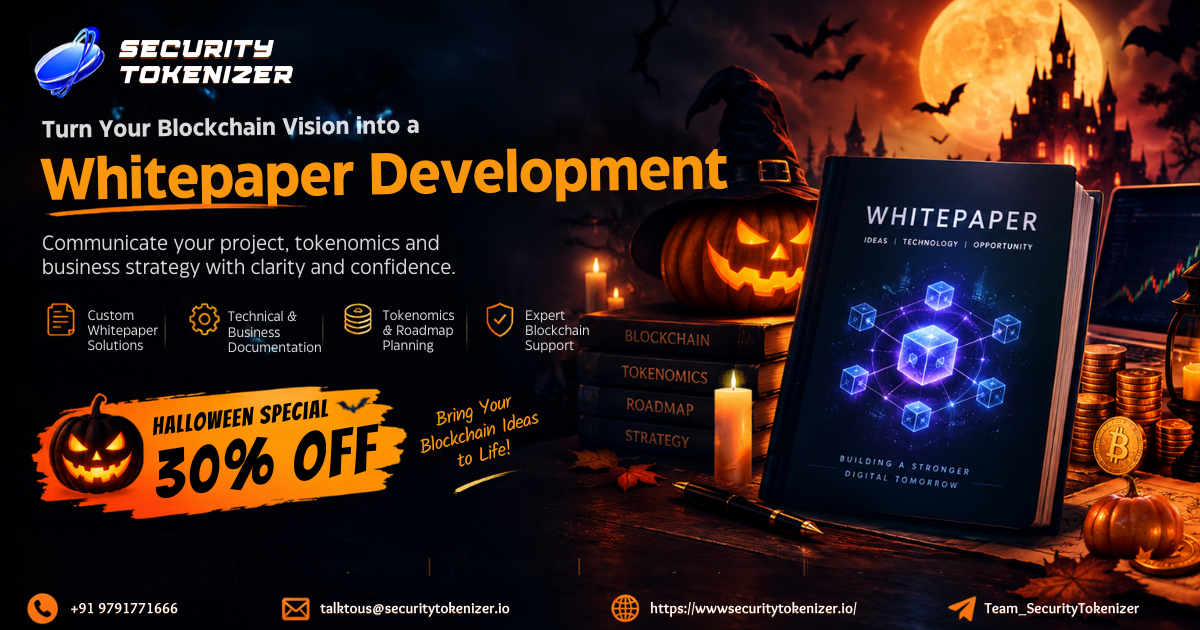  Turn Your Blockchain Vision into a Clear Project Strategy with Whitepaper Development – Halloween 30% OFF