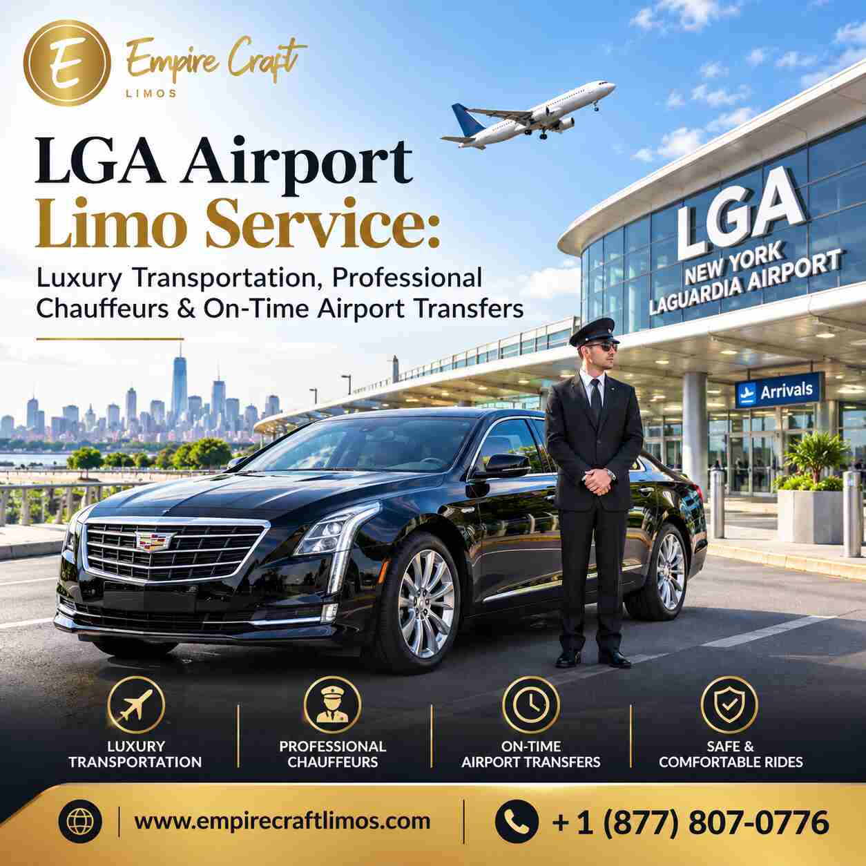  LGA Airport Limo Service – Luxury Rides, Professional Chauffeurs & Reliable Airport Transfers