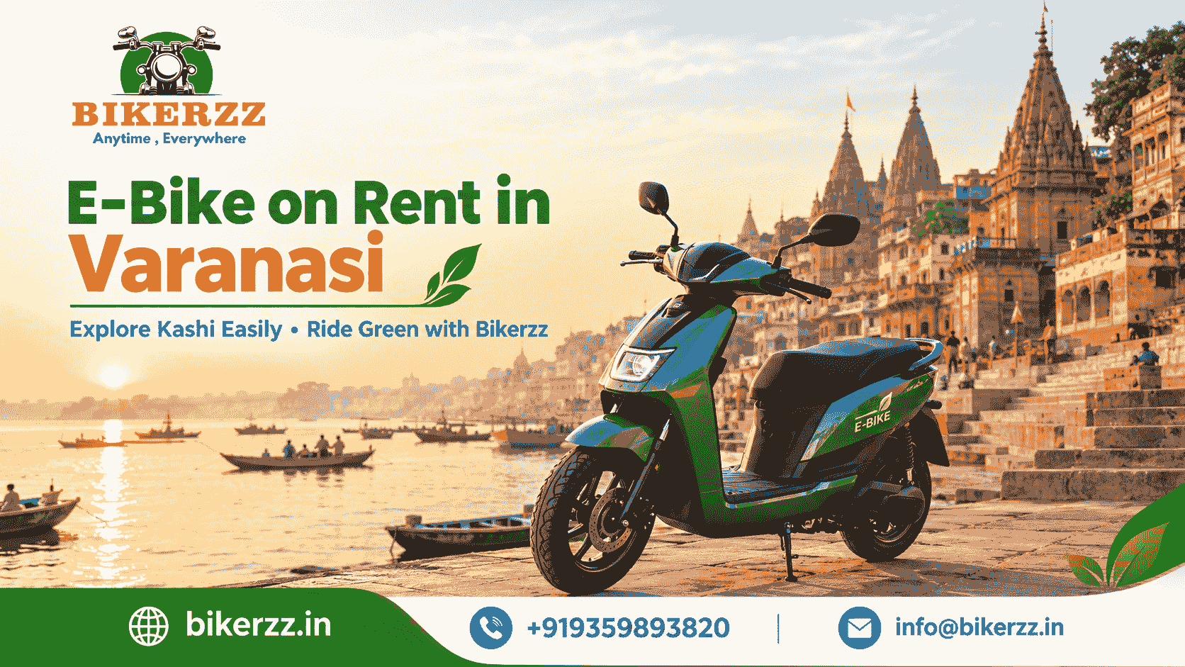  E-Bike on Rent in Varanasi | Explore Kashi Easily
