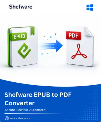  Convert EPUB eBooks to PDF with Shefware