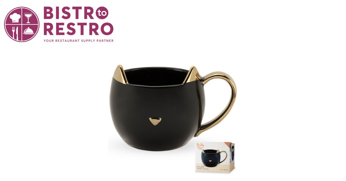  Chloe Black Cat Ceramic Mug for Tea and Coffee