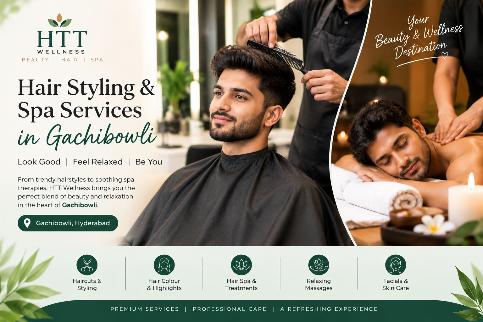  Hair Styling and Spa Services in Gachibowli