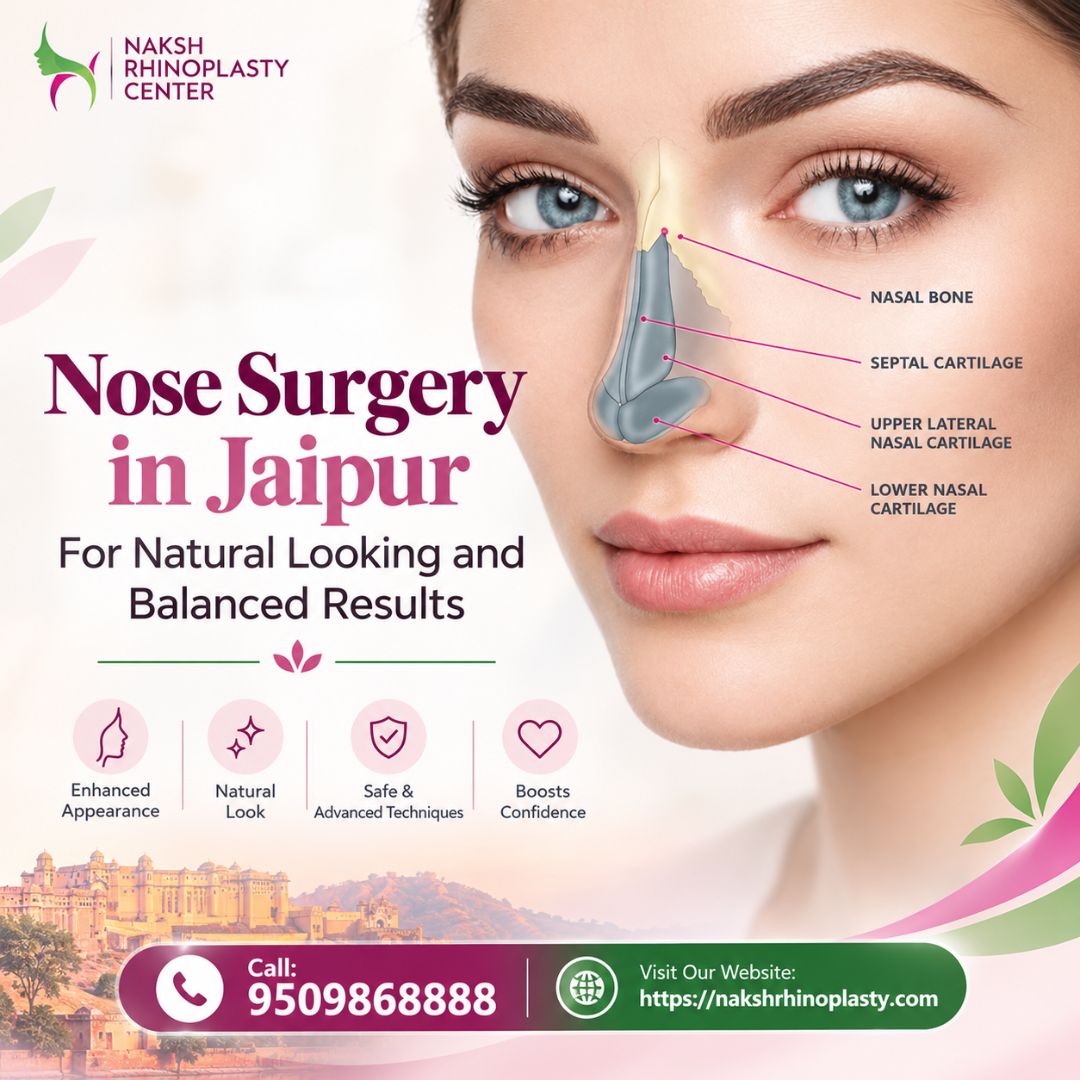  Nose Surgery in Jaipur for Natural Looking and Balanced Results