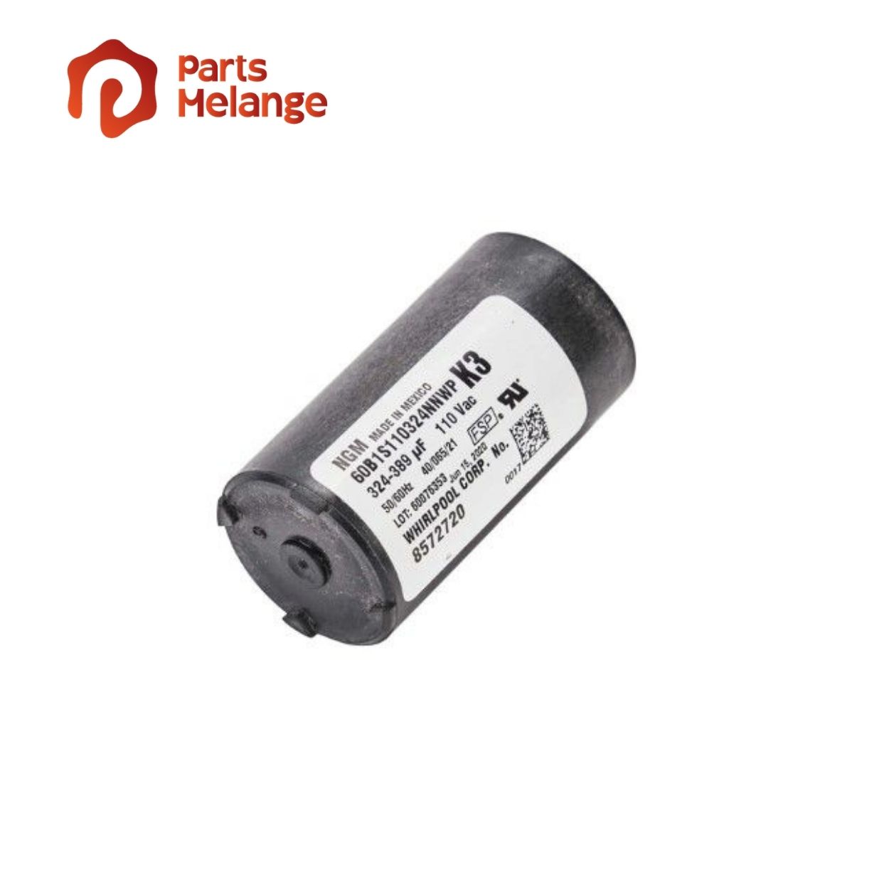 Whirlpool WP8572720 Washer Motor Start Capacitor
