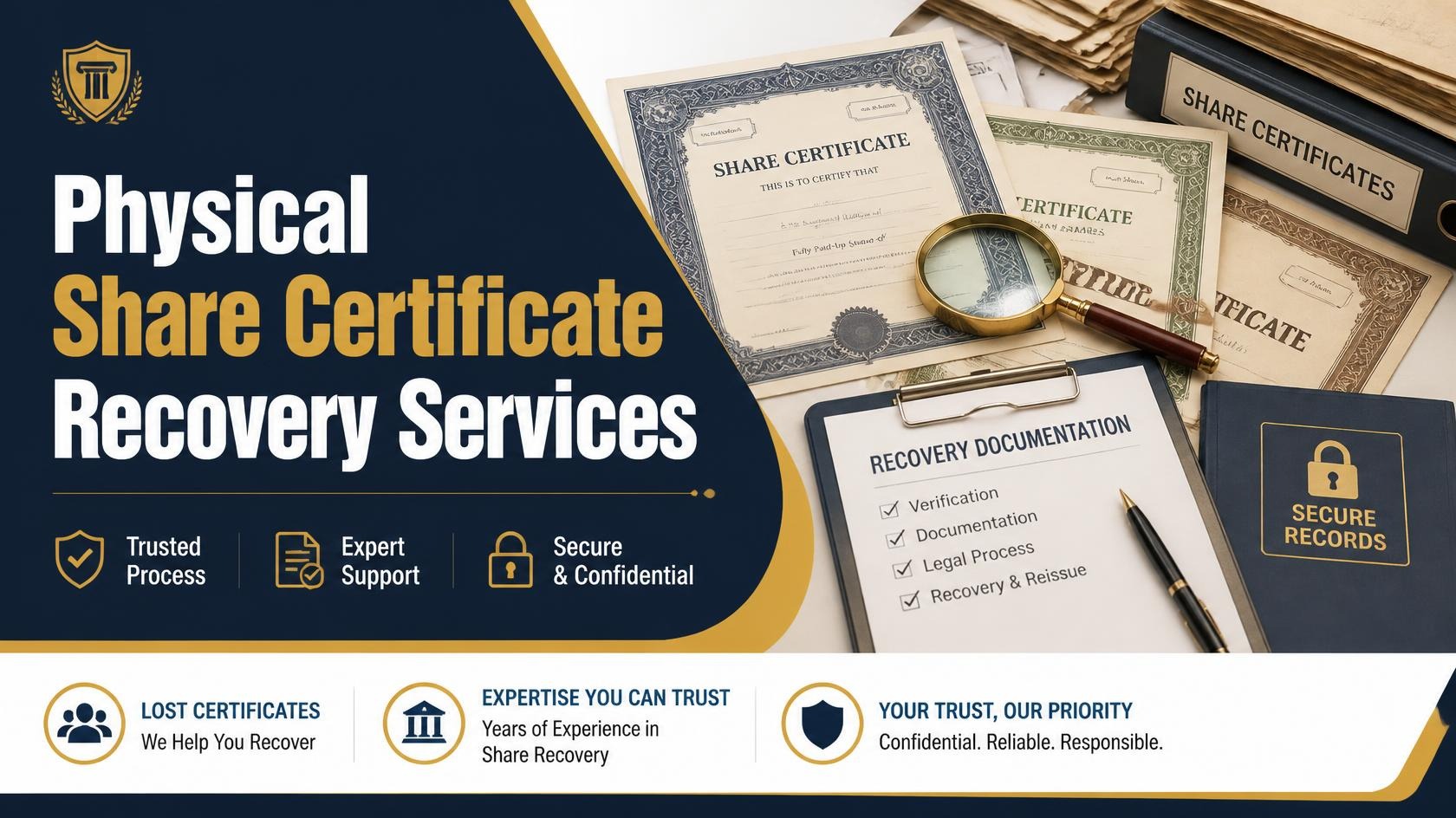  Physical Share Certificate Recovery Services