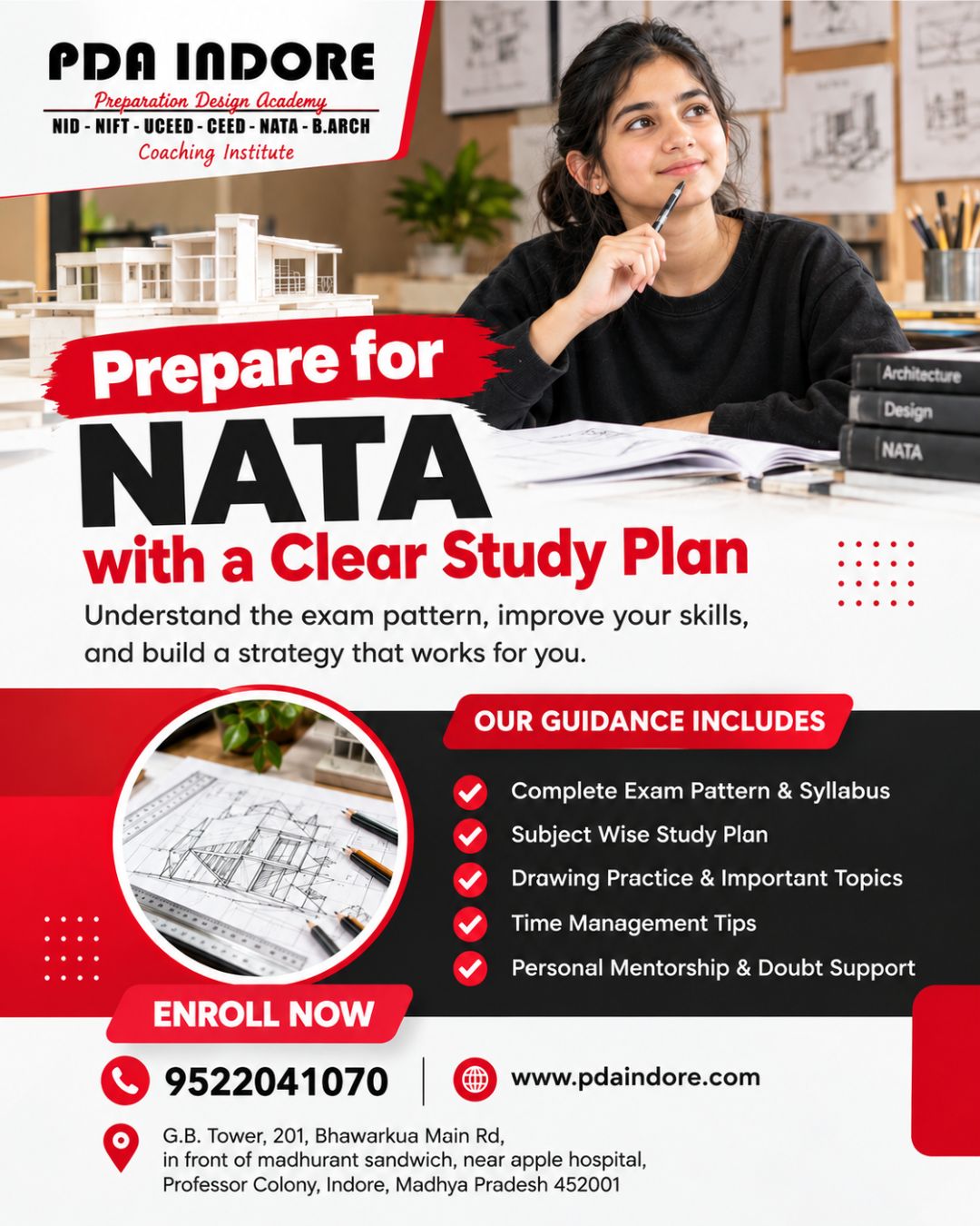  NATA Coaching Institute in Indore – PDA Indore