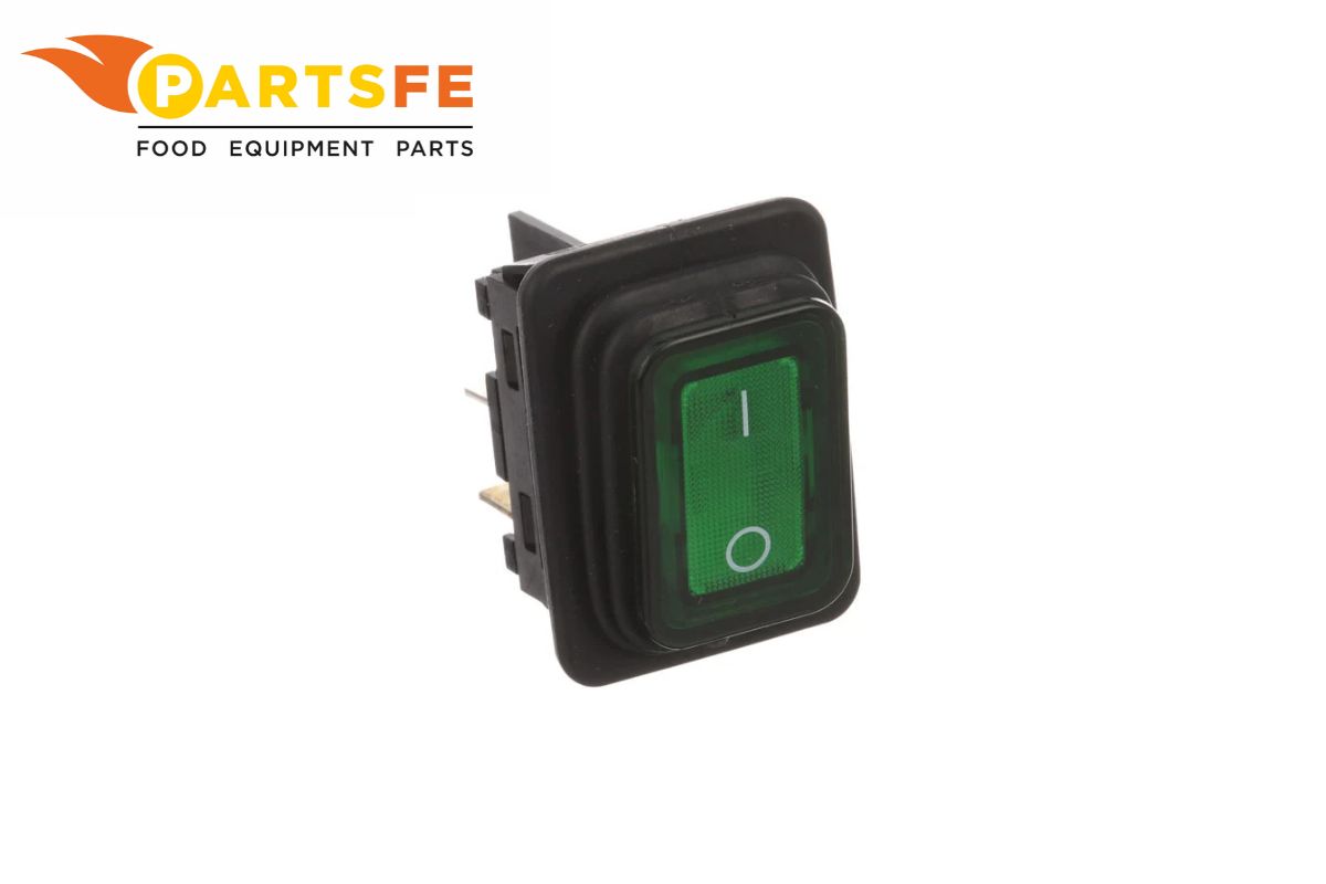  Cadco 9032 Green Rocker Switch W/4x 1/4" Tabs DPST ON/OFF 16A/125VAC