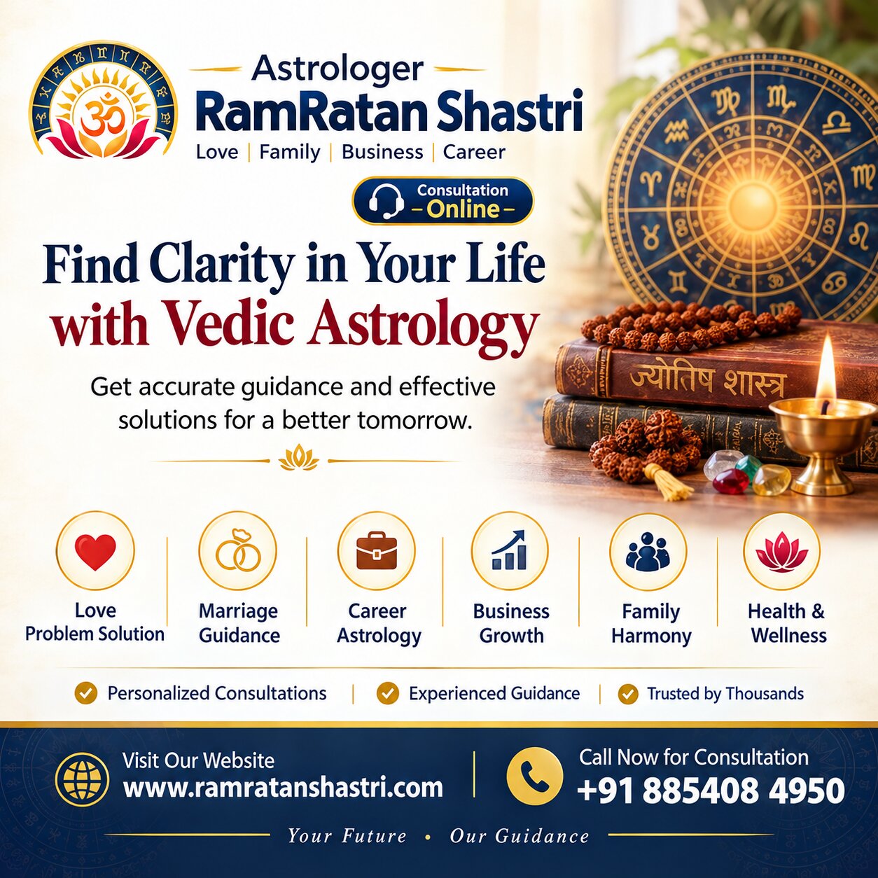  Love Problem Solution Astrologer in Jaipur | Ram Ratan Shastri Ji