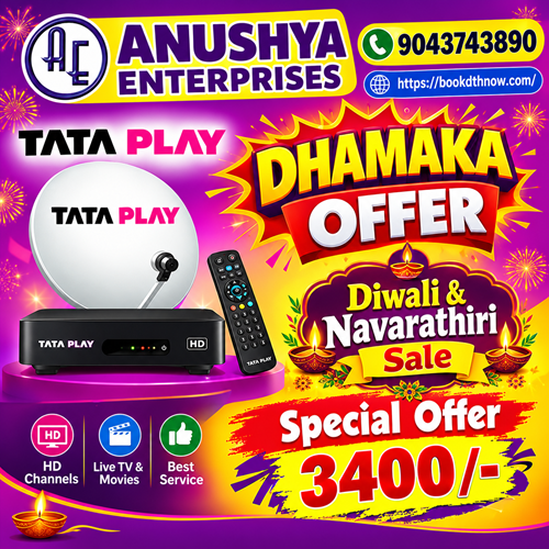 Tata Play HD Connection in Chengalpattu | New DTH Connection Offers | 9043743890