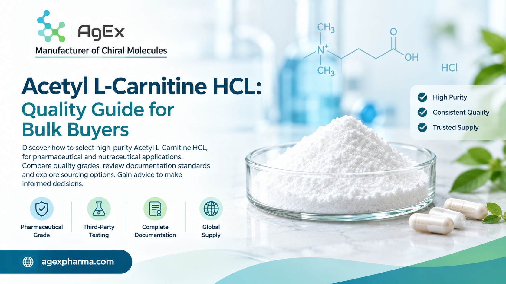  Acetyl L-Carnitine HCL Manufacturer and Bulk Supplier in India