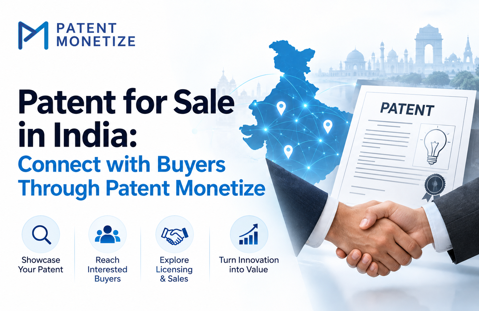  Patent for Sale in India: Connect with Buyers Through Patent Monetize