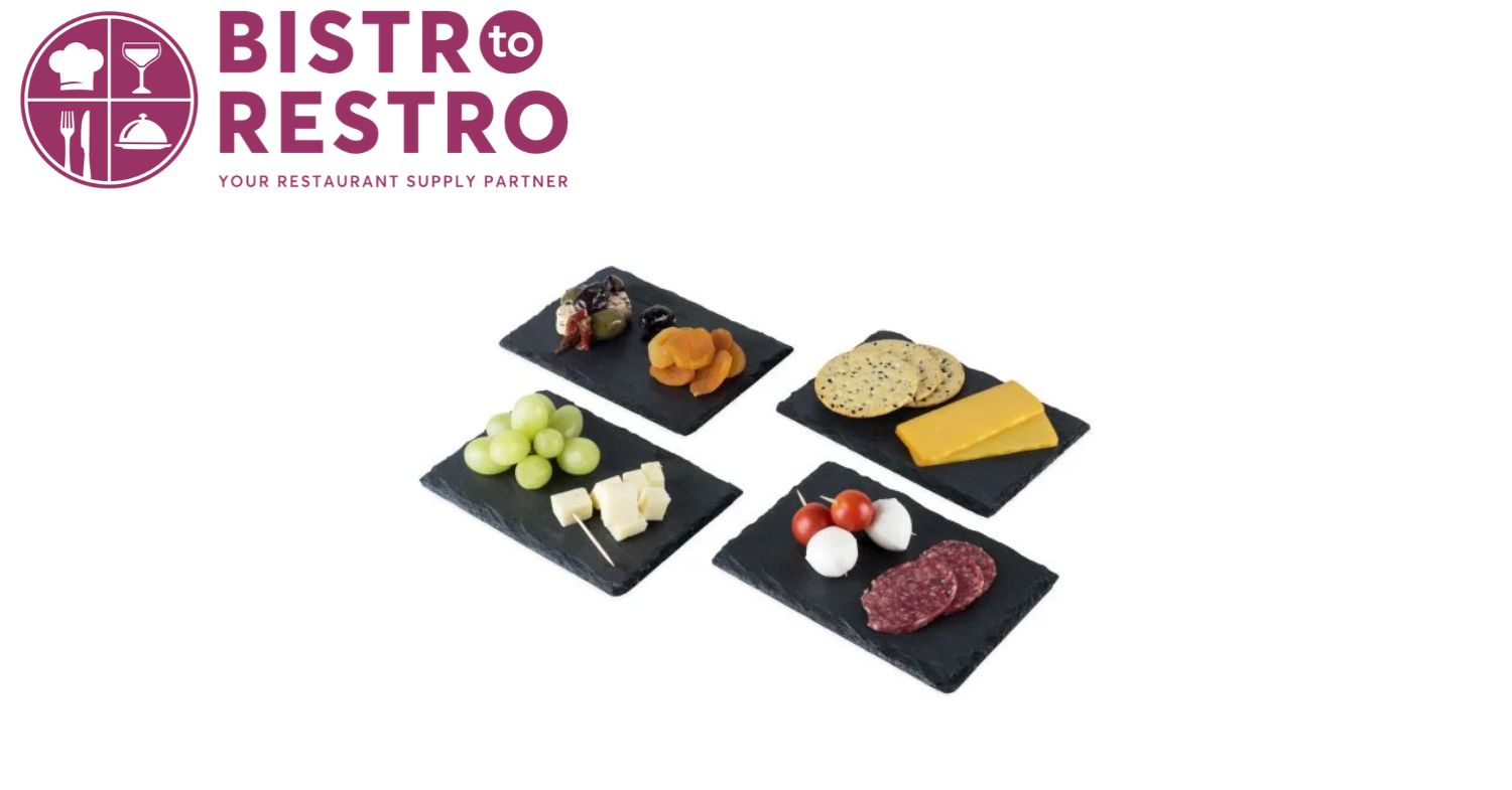  Twine Living® 842094166749 Slate Tapas Plates Set Of 4