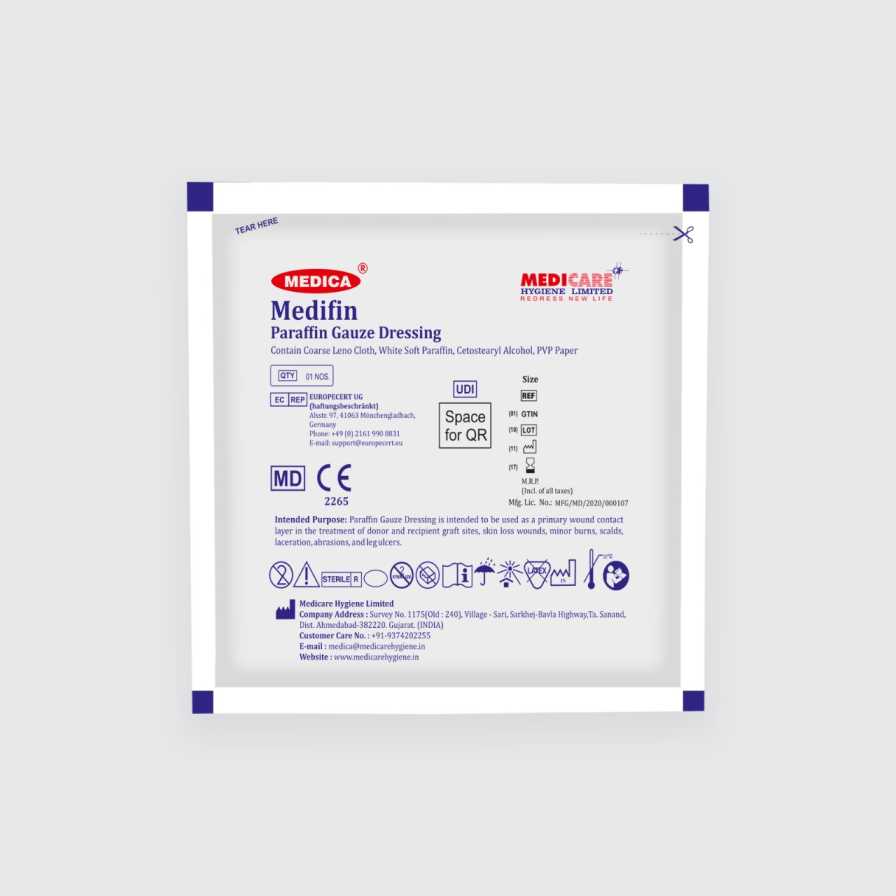  Paraffin Gauze Dressing Supplier for Hospitals & Burn Units – Medicare Hygiene Limited