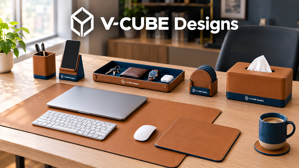  Computer Desk Accessories: Vegan Leather Desk Mat & More