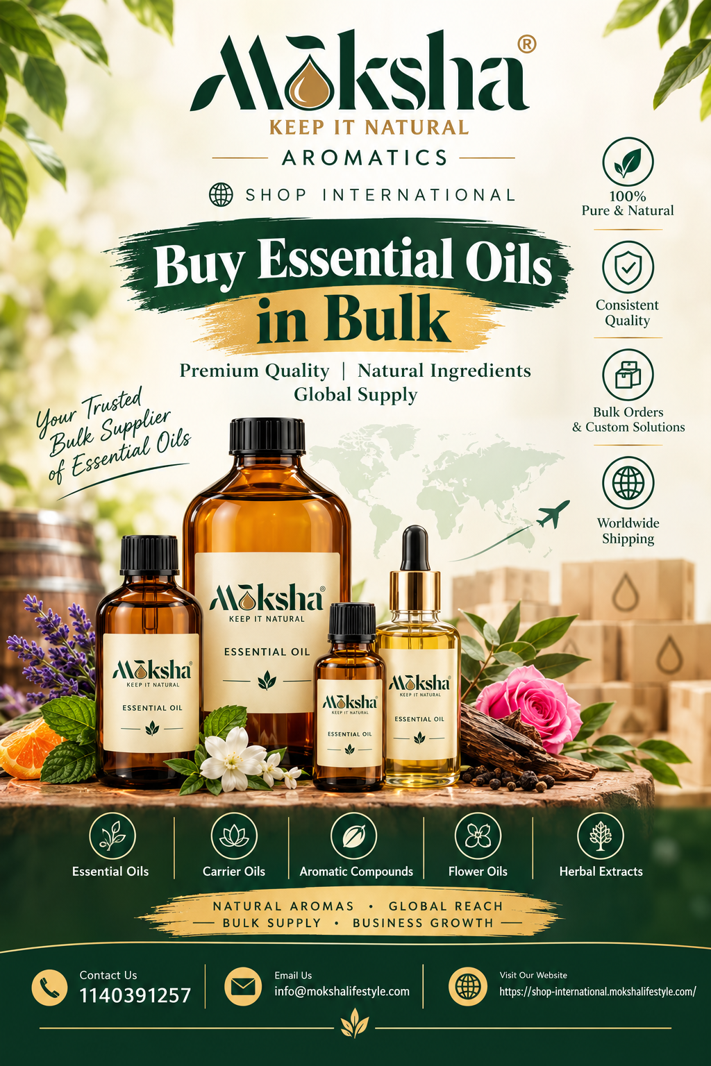  Buy Essential Oils in Bulk in Wholesale Price | Moksha Lifestyle