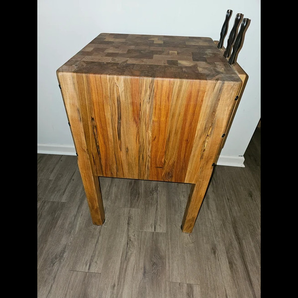  Vintage Solid Maple Butcher Block | Wooden Butcher Block – Empty Barrel