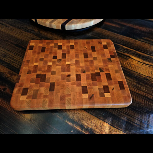  Maple Butcher Block Cutting Board | End Grain Cutting Board – Empty Barrel