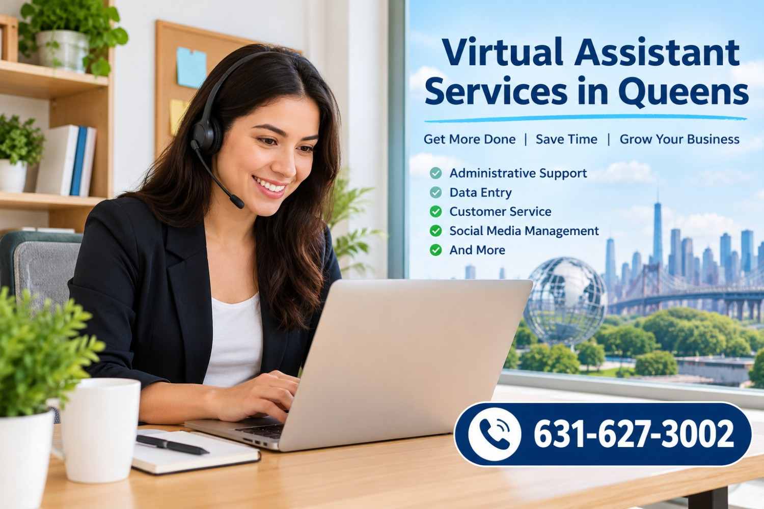  Virtual Assistant Queens NY | Affordable Remote Support