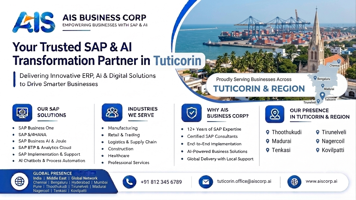  sap business one partner in tuticorin