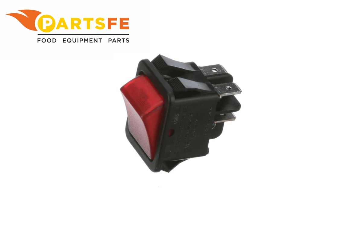  Randell ELSWT610BE Red Lighted Rocker Switch