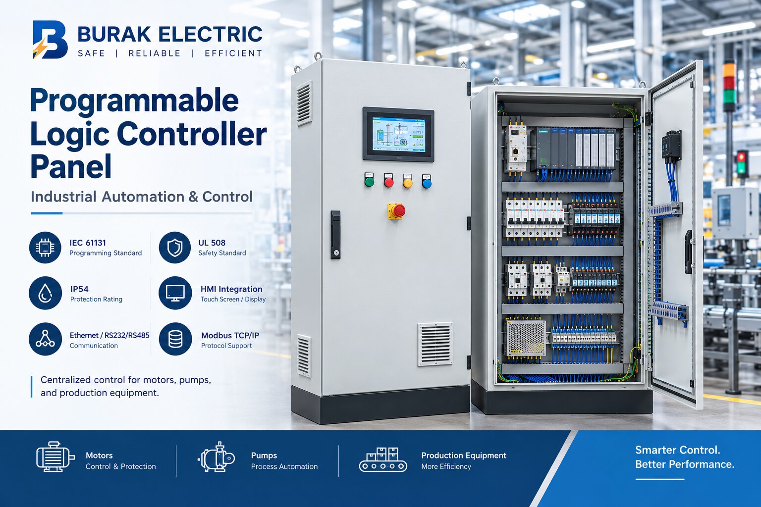  Electrical PLC Panels for Process Monitoring and Control