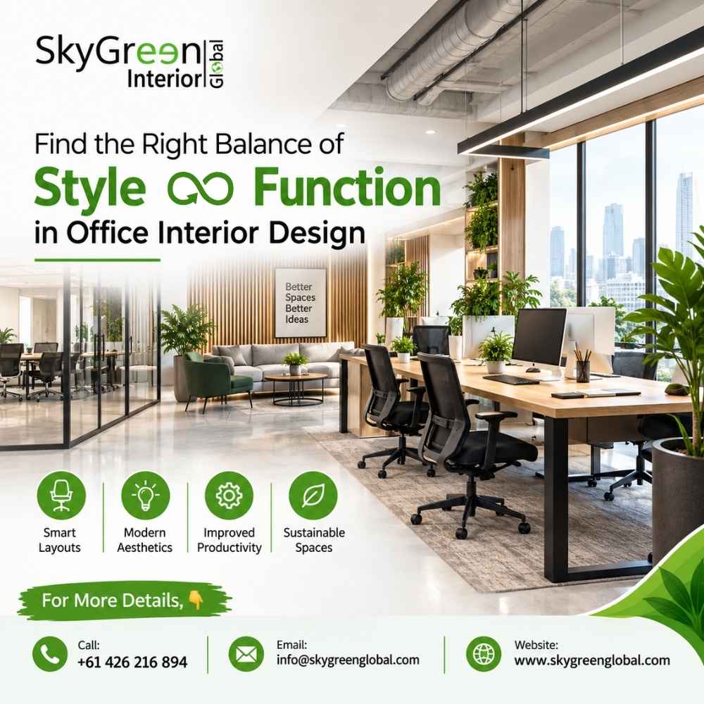  Find the Right Balance of Style and Function in Office Interior Design | Sky Green Global