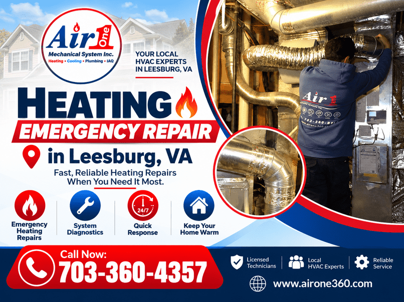  Urgent Home Heating Repair Solutions in Leesburg, VA