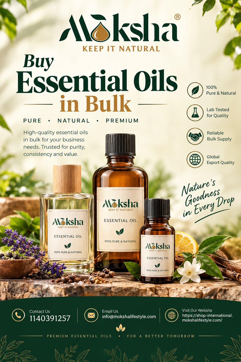  Buy Organic Essential Oils in Bulk | Moksha Lifestyle