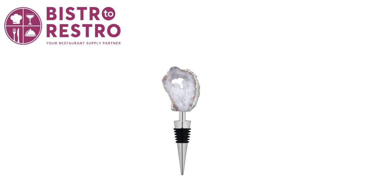  White Geode Bottle Stopper for Wine Bottles