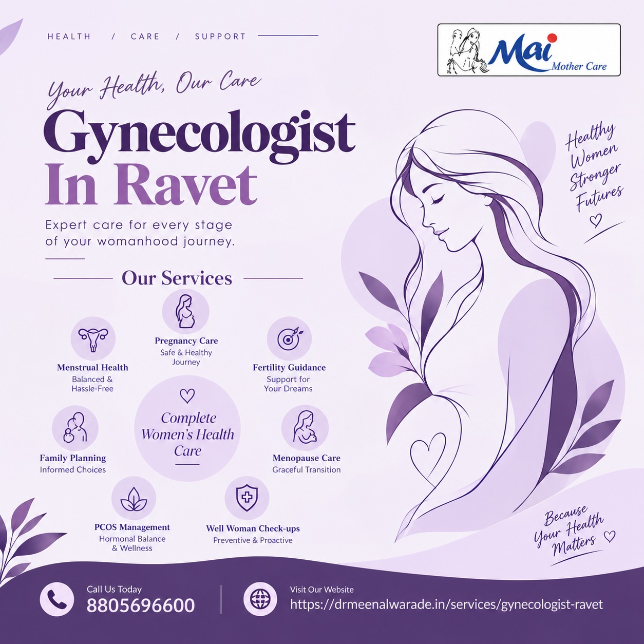  Gynecologist in Ravet | Female health specialist in  Ravet - Dr. Meenal Warade