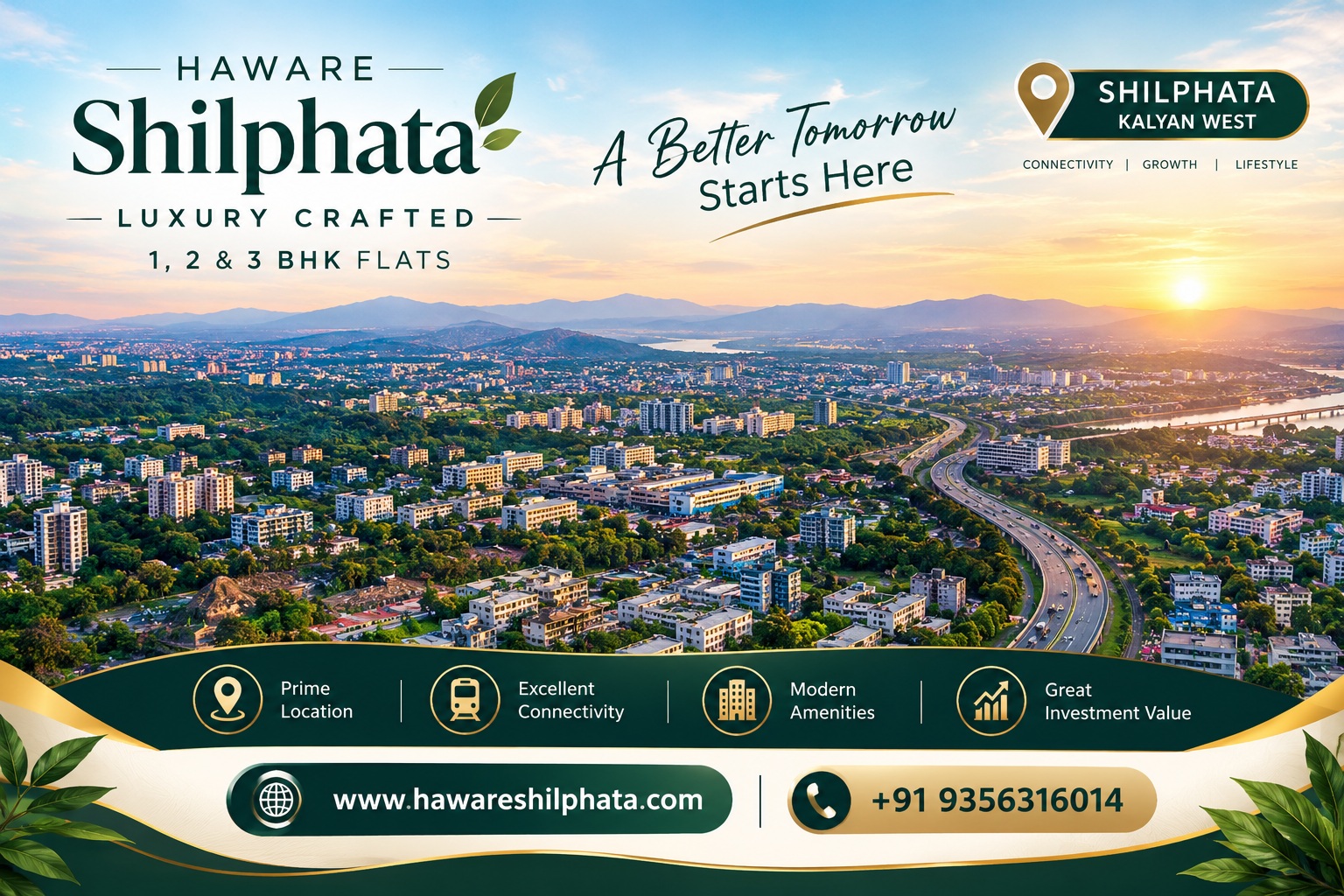  Haware Shilphata - Luxury Crafted 1, 2 & 3 BHK Flats