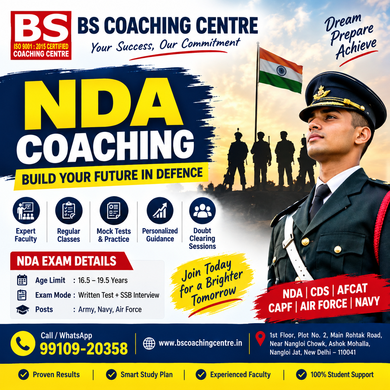  NDA Written Exam Coaching Delhi