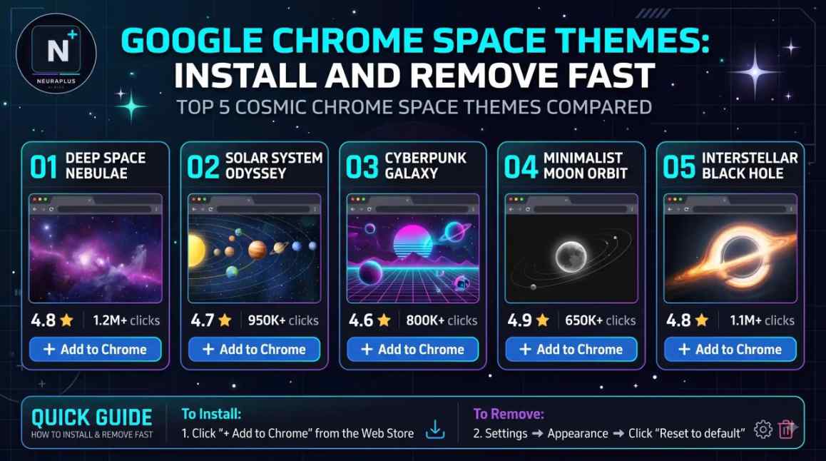  Google Chrome Space Themes: Install and Remove Fast