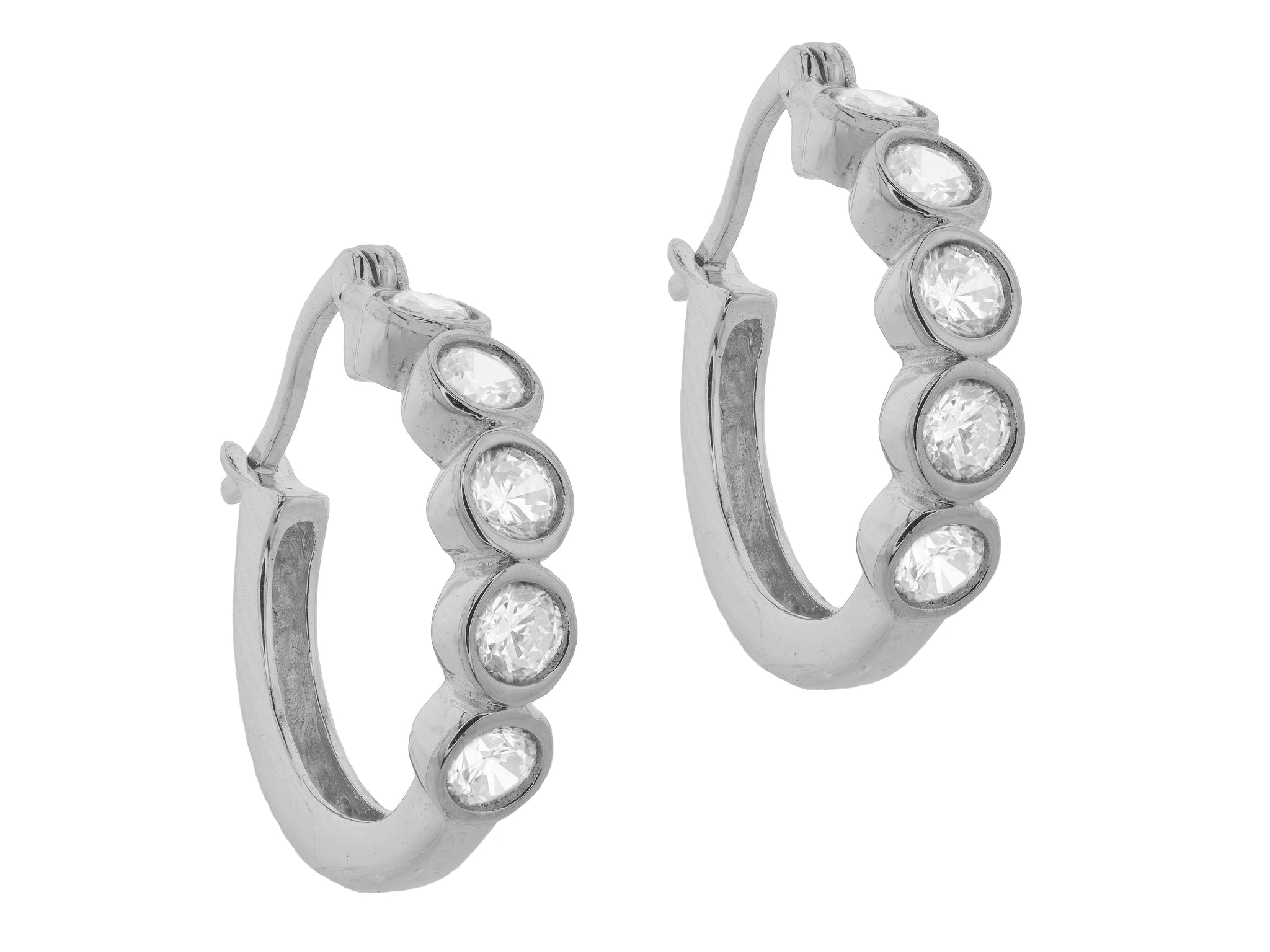  Orbits Silver Hoop Earrings for Everyday Style