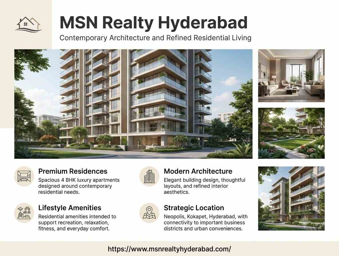  MSN Realty Hyderabad | Comfortable Luxury Living