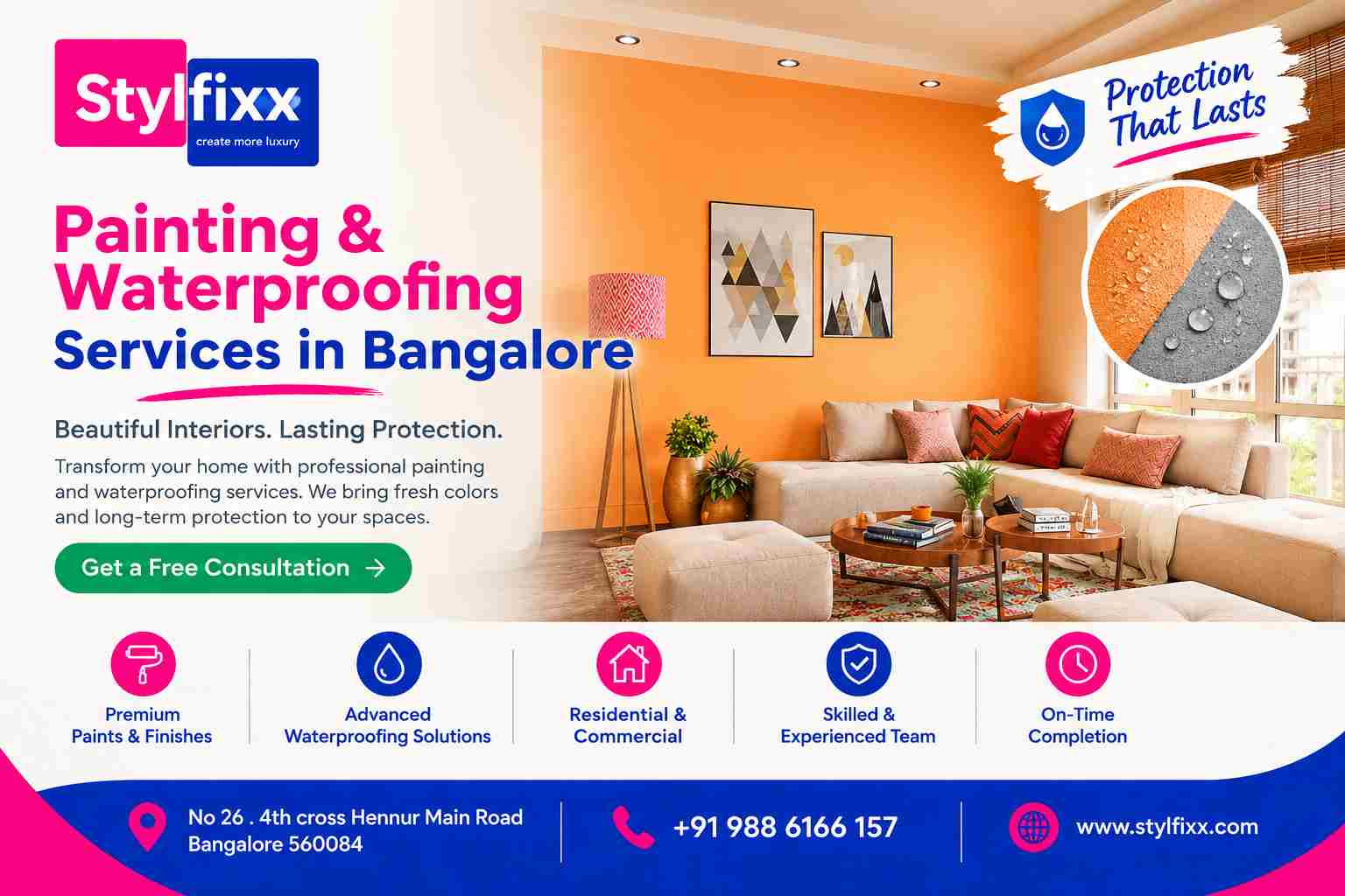  Painting & Waterproofing Services in Bangalore