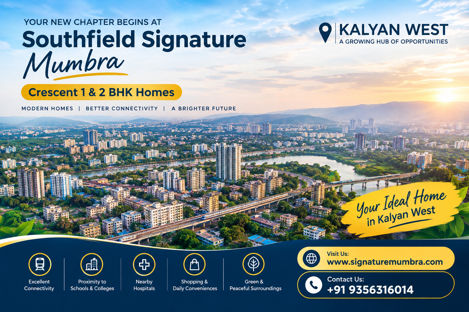 Southfield Signature Mumbra - Crescent 1 & 2 BHK Homes