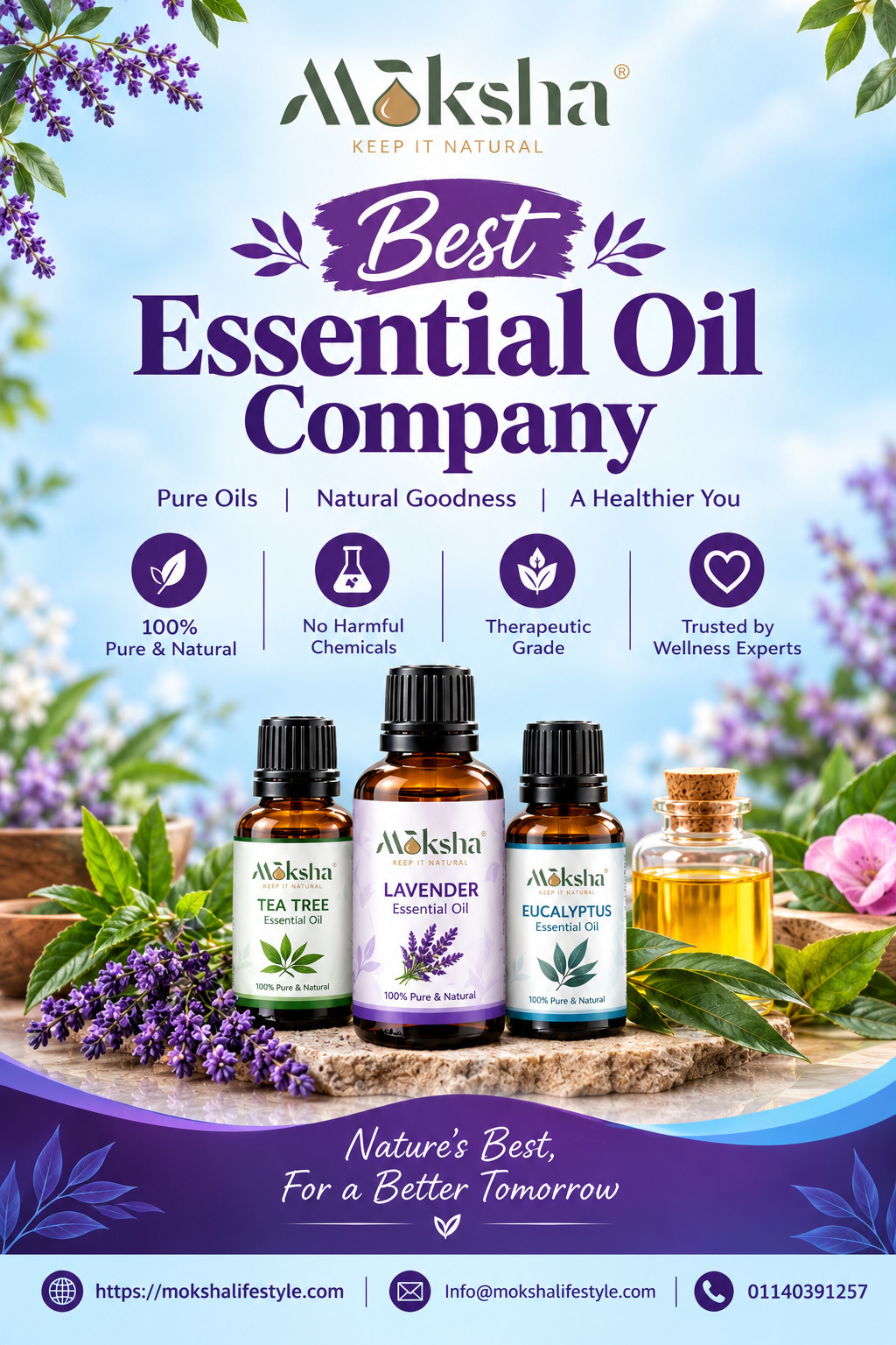 Best Essential Oil Company in India | Moksha Lifestyle