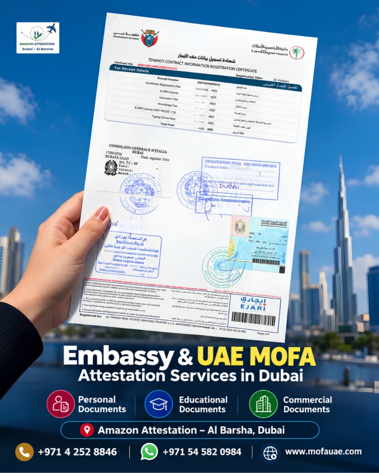  Embassy & MOFA Attestation Services in Al Barsha, Dubai