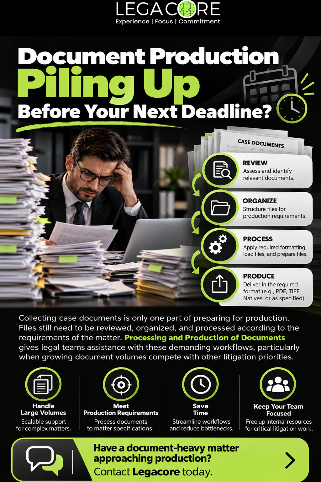  Document Production Piling Up Before Your Next Deadline?