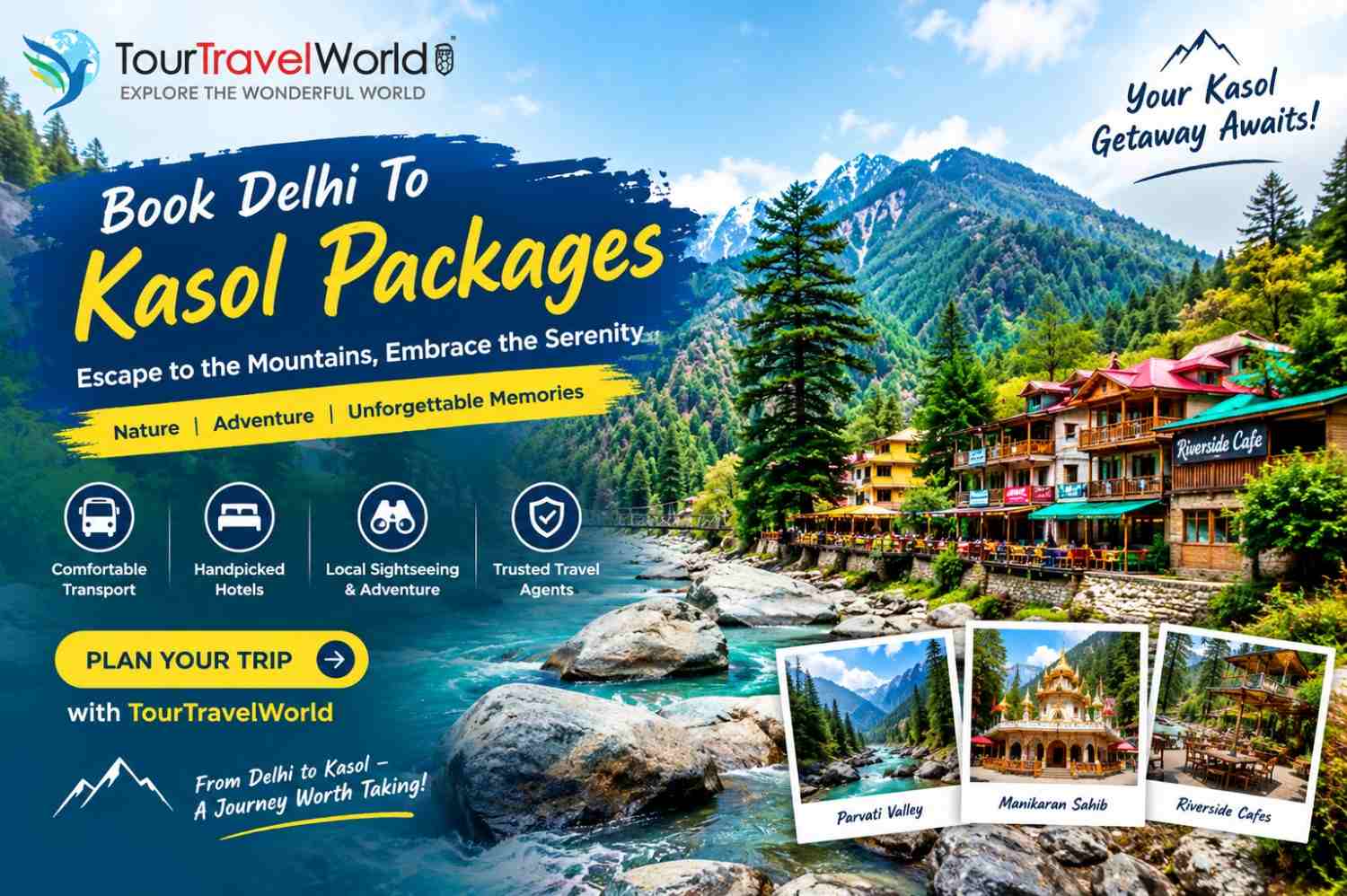  Book Delhi To Kasol Packages With Experienced Travel Agents