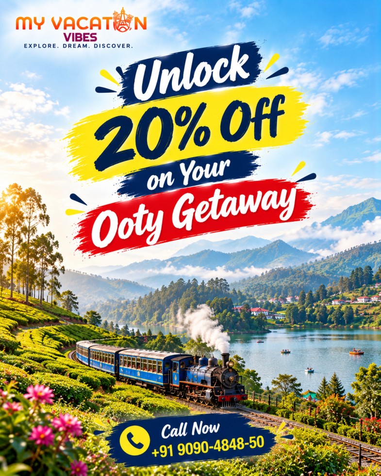  Unlock 20% Off on Your Ooty Getaway +91 9090-4848-50